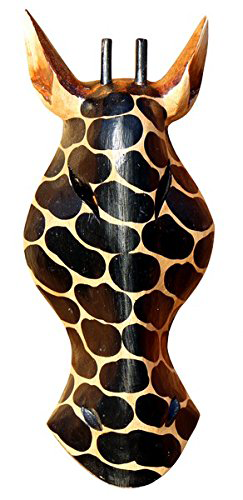 Maske50 30cm dunkle Giraffe Maske