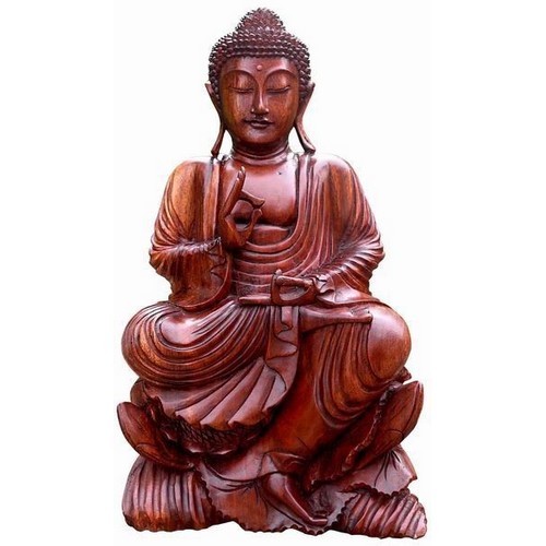 Buddha Meditation auf Lotus linker Fuß unten 40 cm