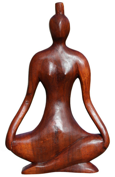 Abstrakte Figur 30cm YOGA Kunst Holz