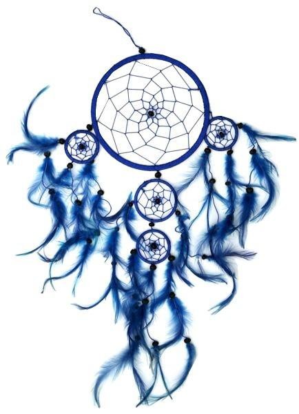Indianer Traumfänger Dreamcatcher ⌀ 16 cm blau
