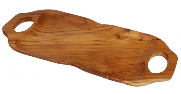 45cm Holz-Tablett Teakholz
