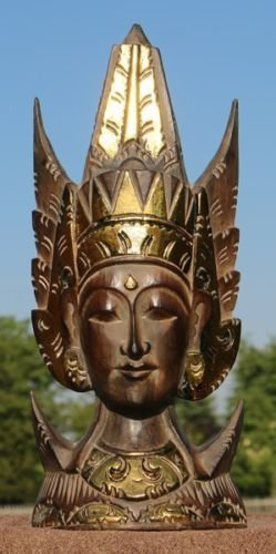 Maske54 Sita Stand-Maske gold