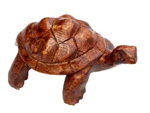 Schildkröte div coloriert in Naturtönen Var. 8cm Holz ca Handarbeit 
