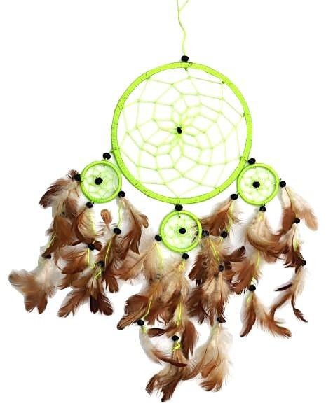 Indianer Traumfänger Dreamcatcher ⌀ 16 cm hellgrün